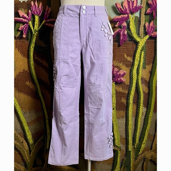 Anthropologie Wanderer Jeweled Pants 27 - Picture 5 of 16